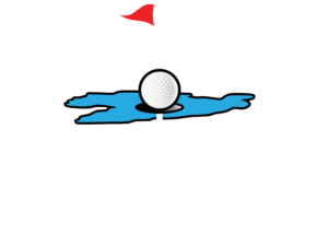 Lake Taupo Hole In One Logo White